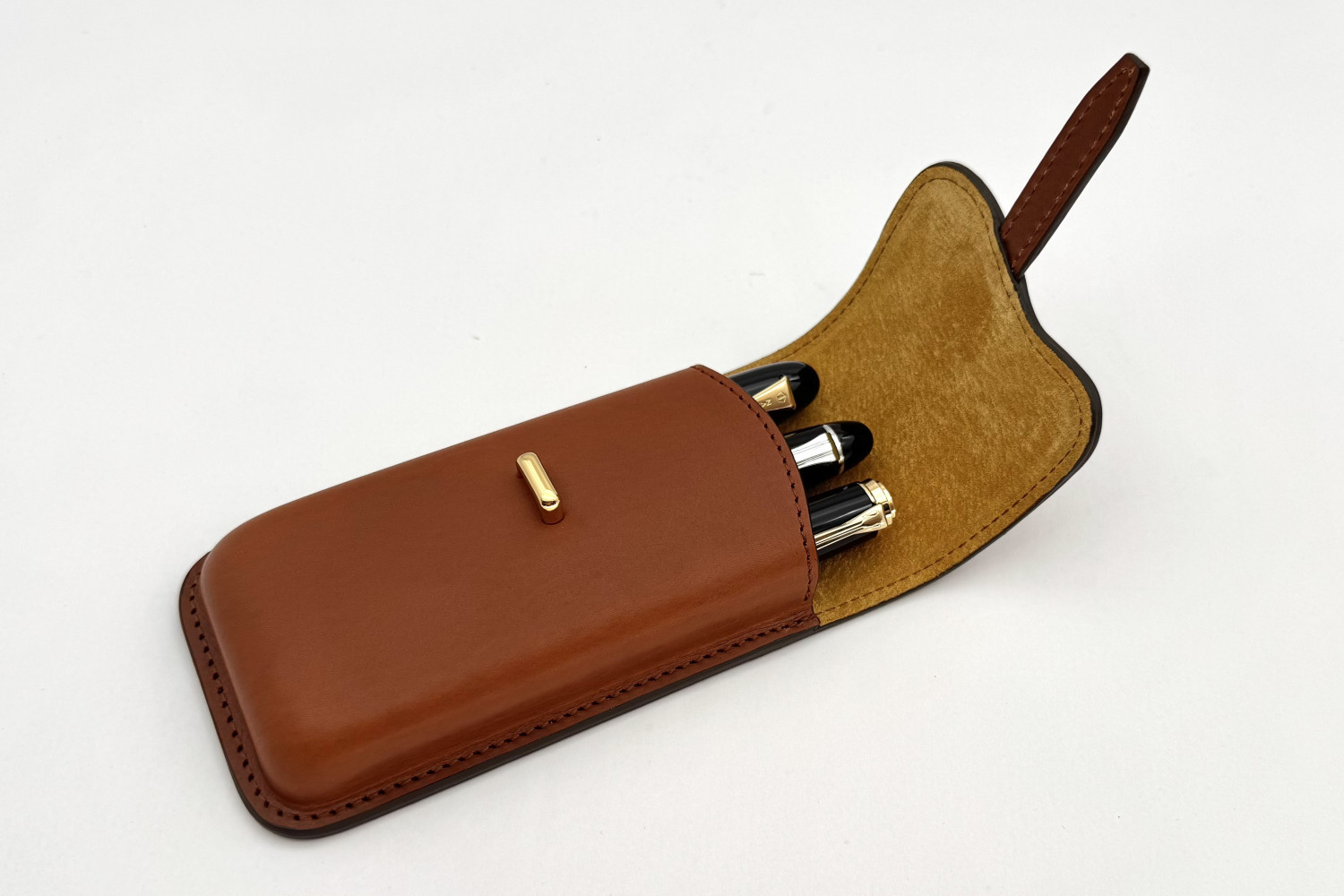PILOTxSOMÈSLESaddleDesignSeriesBrown3PenCase_F